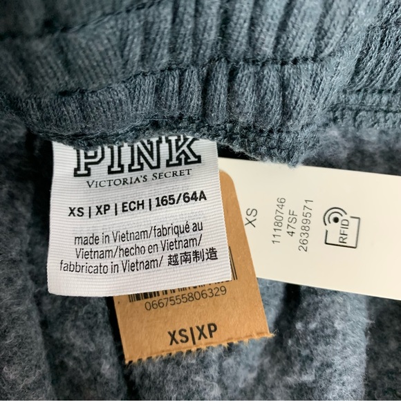 NWT XS PINK Victoria’s Secret Joggers Sporty Athleisure High Waist Campus Sweats - Picture 6 of 9